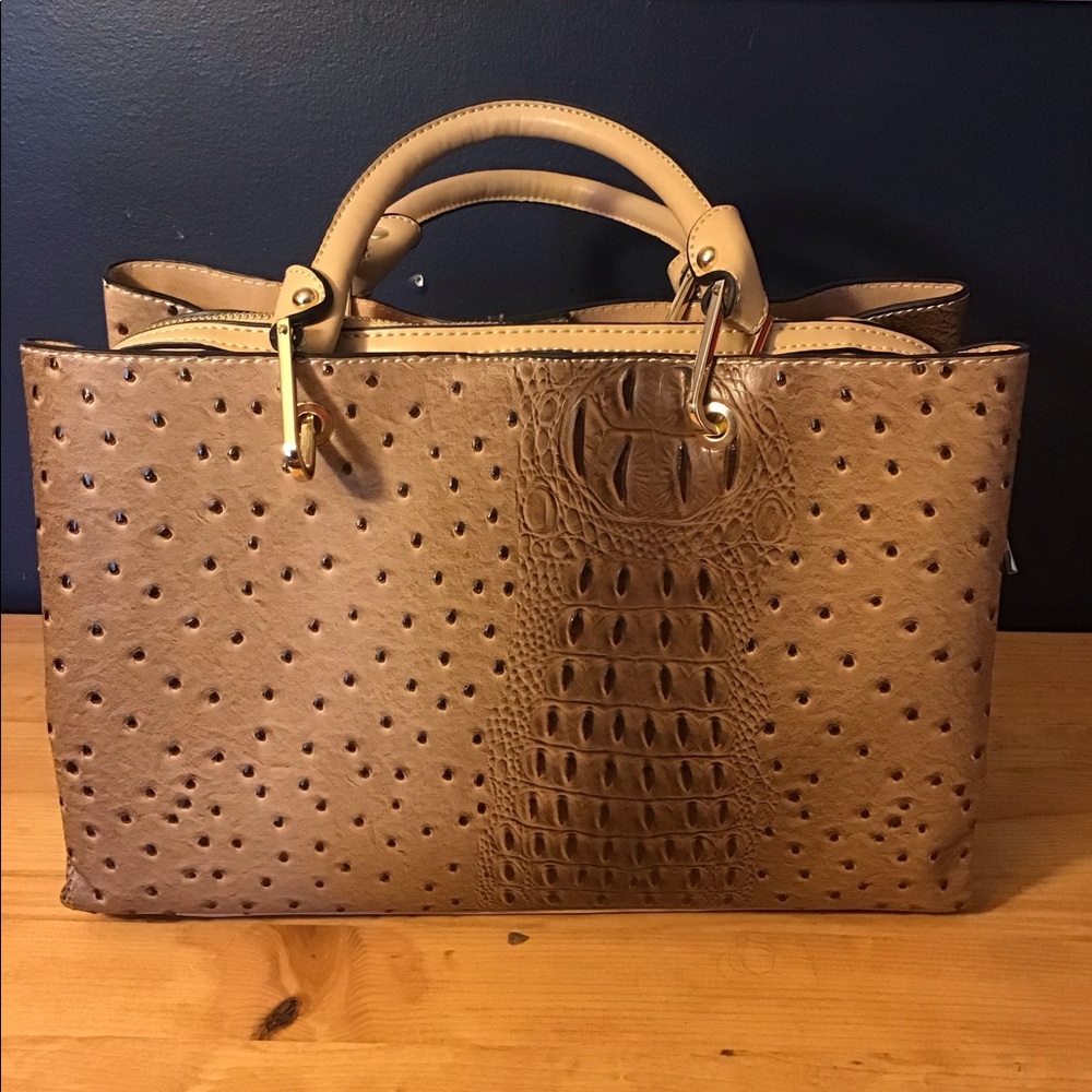 Brown Leather Hide Purse